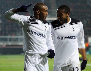 Defoe scored twice against Twente in the Champions League.