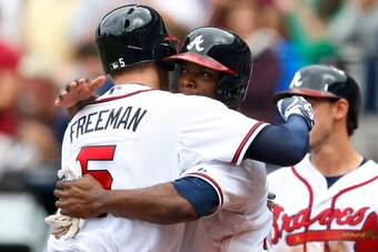 The famous Freddie hug.
