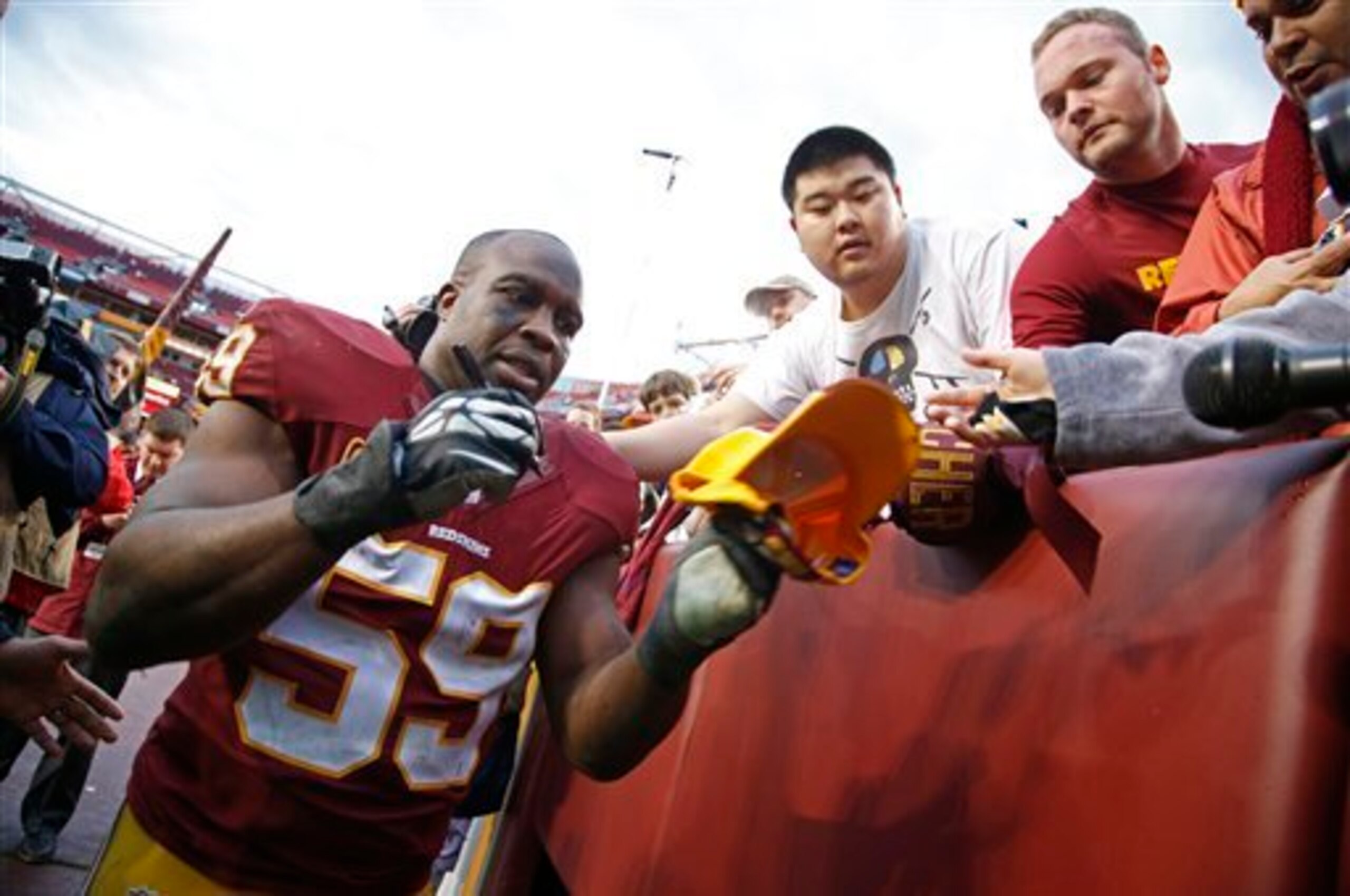 London Fletcher's loss will be felt.