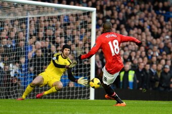 Young forces a decent save from Cech