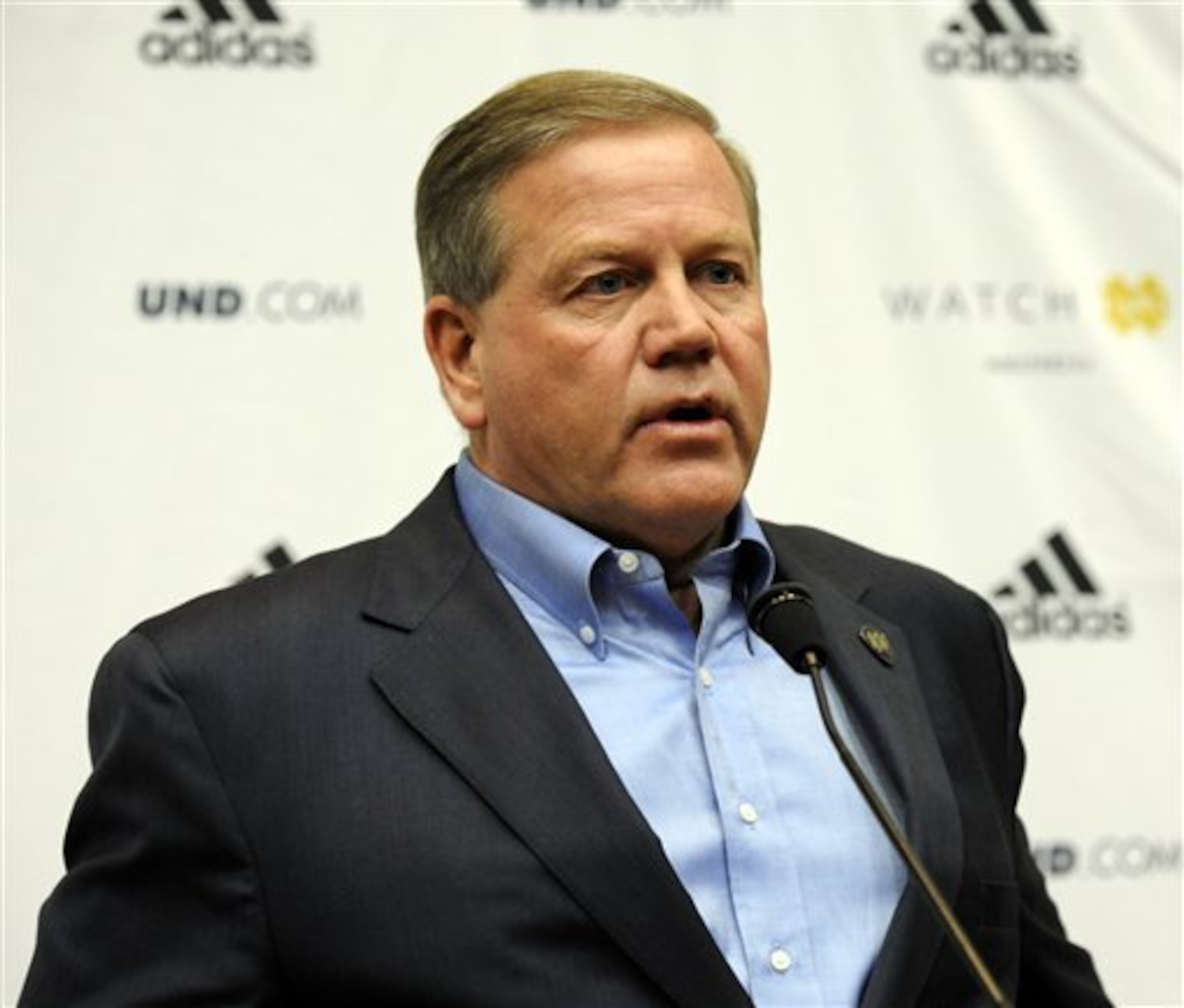 Notre Dame coach Brian Kelly