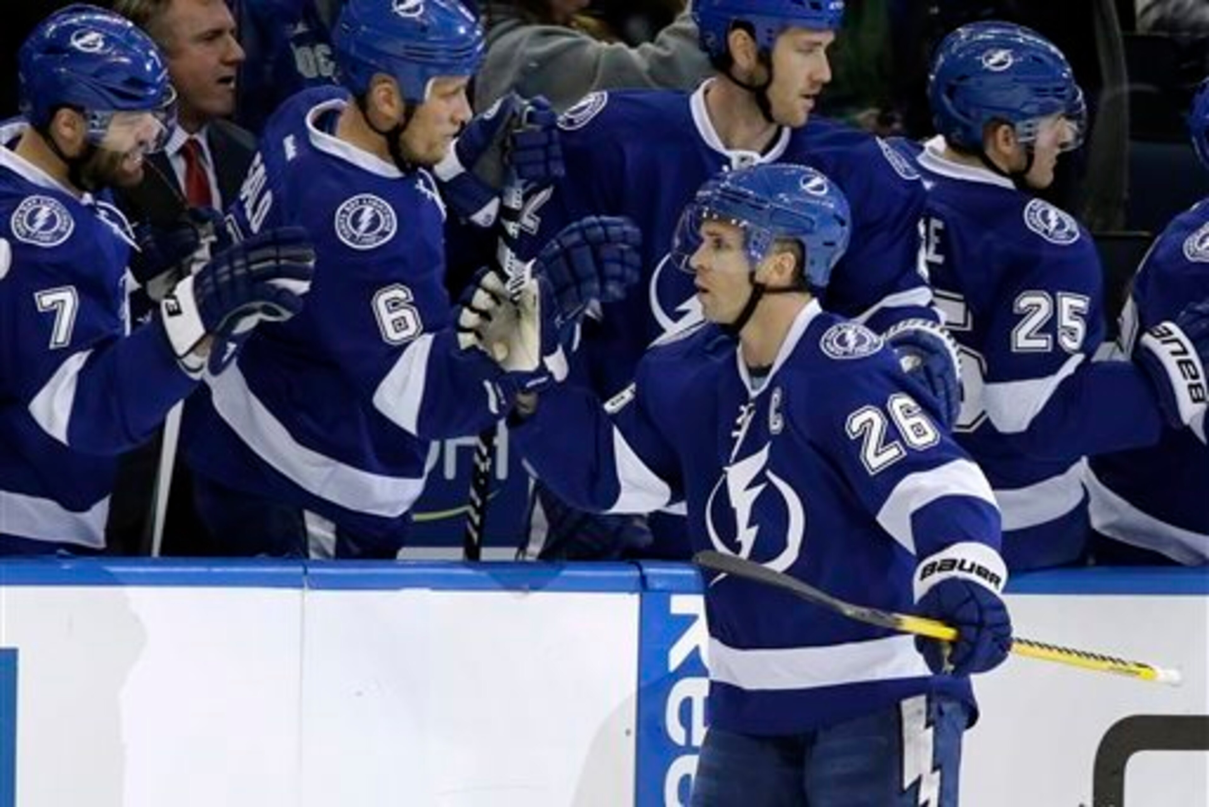 The Lightning captain is one of the hottest players in the league. The Lightning captain is one of the hottest players in the league.