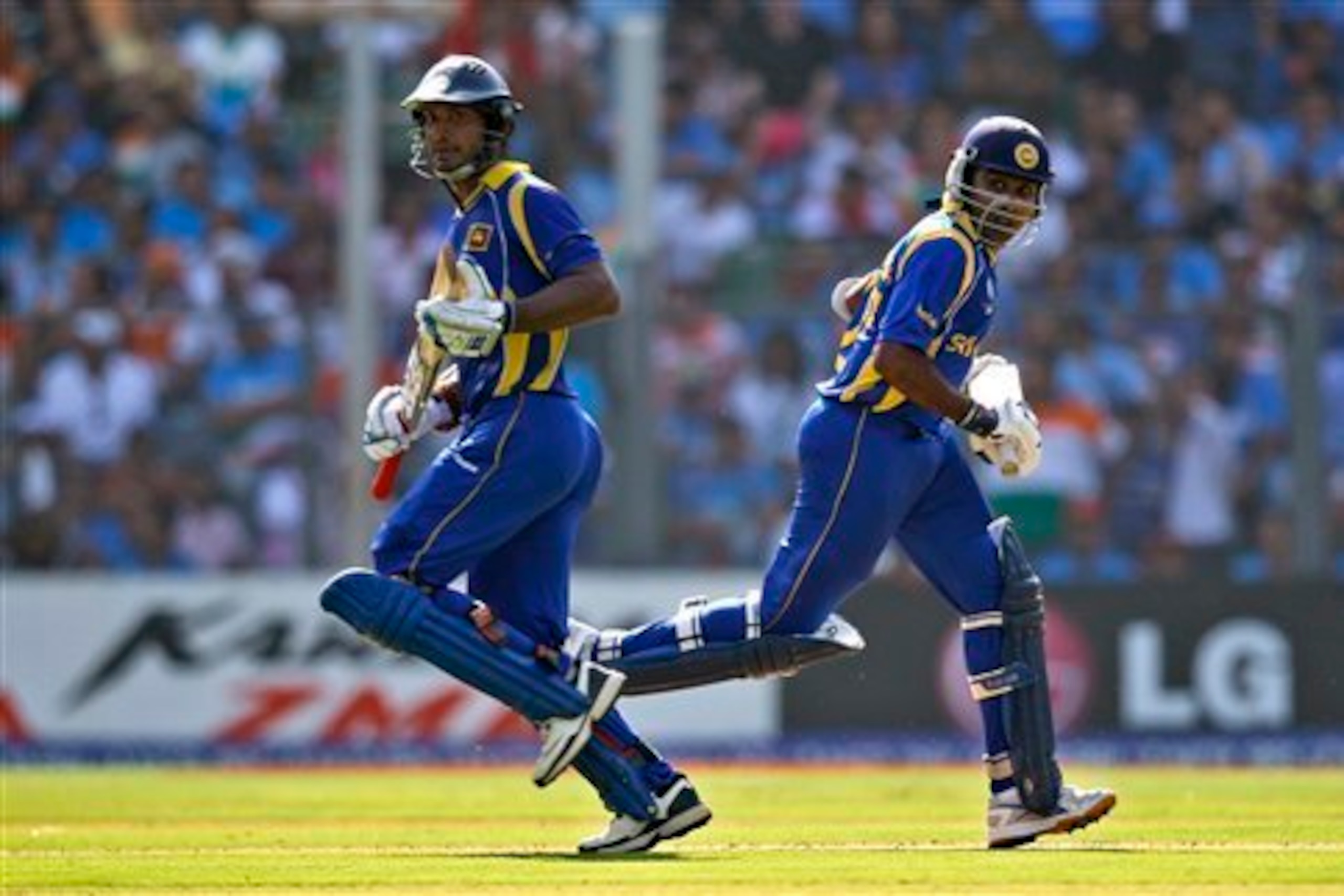 Double act: but amazingly, neither Sri Lankan run machines Kumar Sangakkara or Mahela Jayawardene appear in this ODI top-10 runscorers list