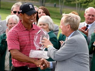 A scene that's been repeated several times at Jack Nicklaus' Memorial Tournament.