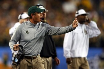 Art Briles (pictured) has received a big boost from his son Kendal's efforts on the recruiting trail.