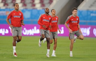 Huddlestone and Carrick on England duty.