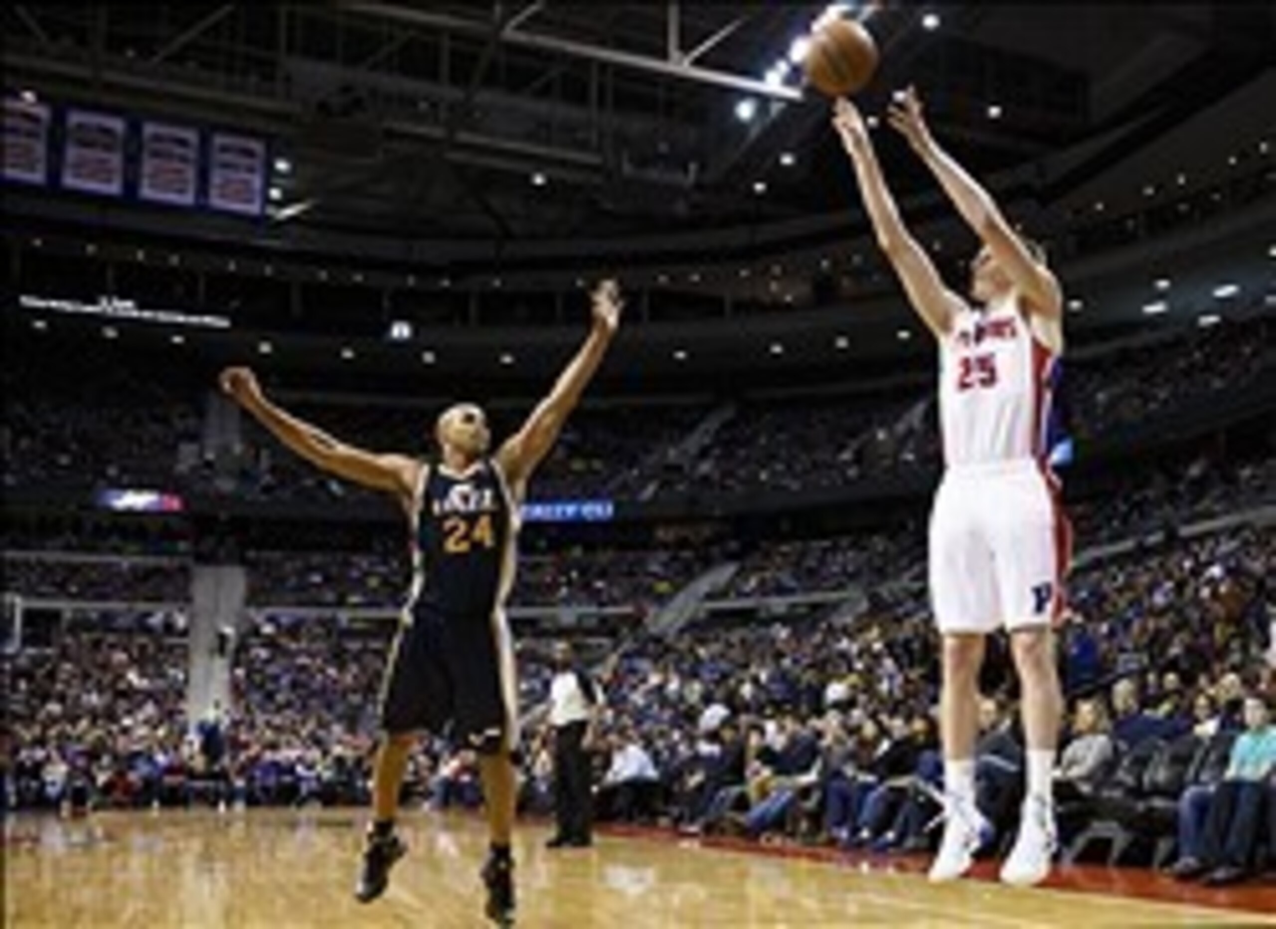 The Pistons don't exactly space the floor well. The Pistons don't exactly space the floor well.