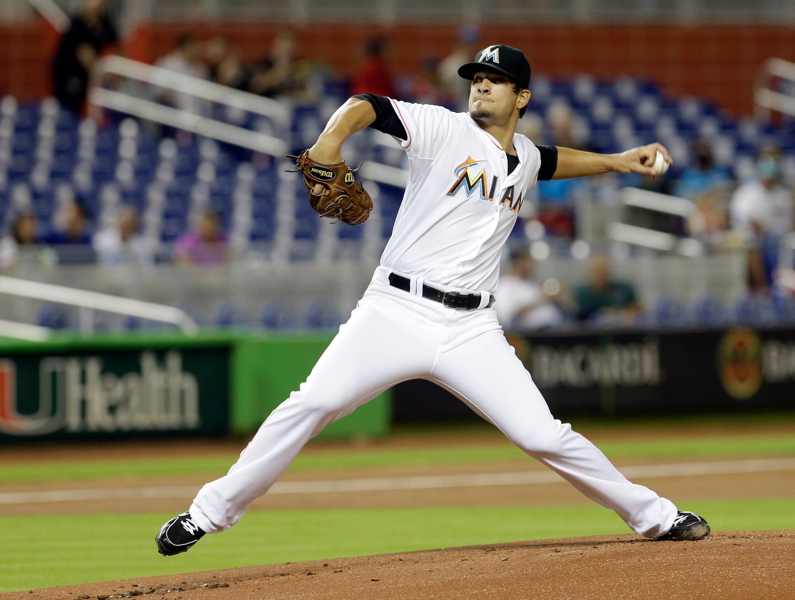 Left-hander Brad Hand is one of many Marlins who is looking to stick with the major league club.