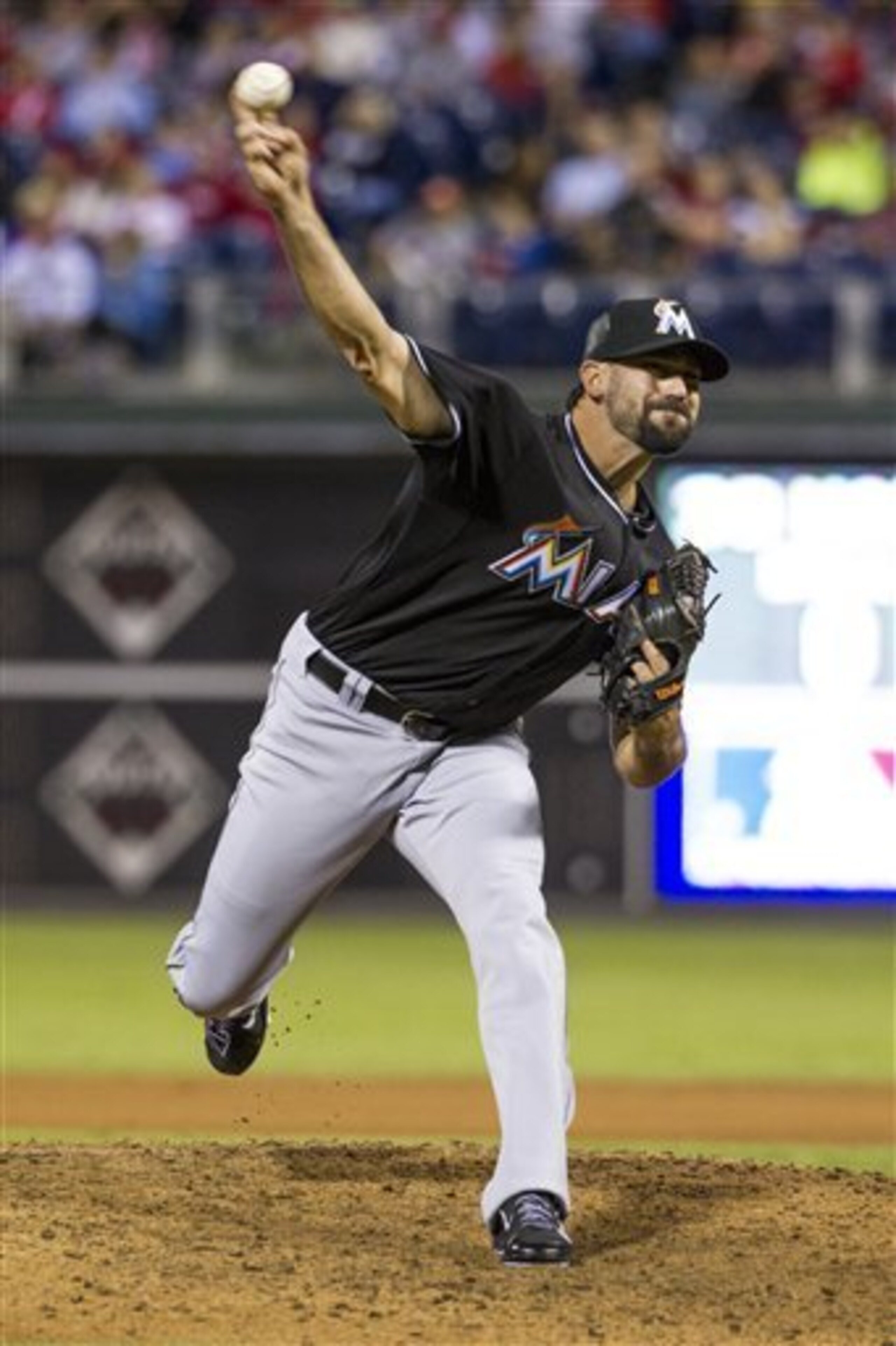 Chris Hatcher is a former catcher who is still trying to ply his trade as a pitcher.