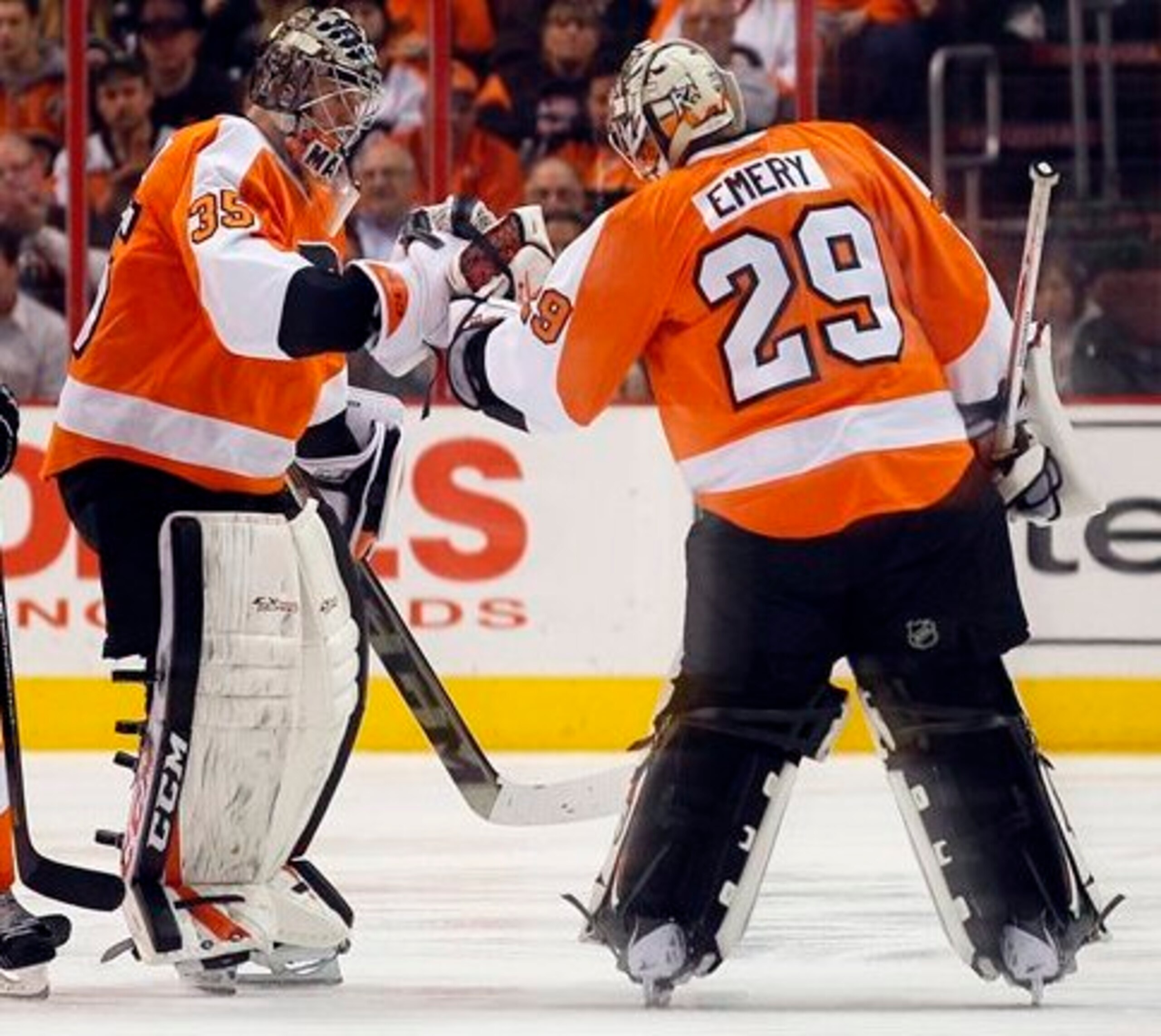 The Flyers goaltending has not been as consistent during the team's recent slump.