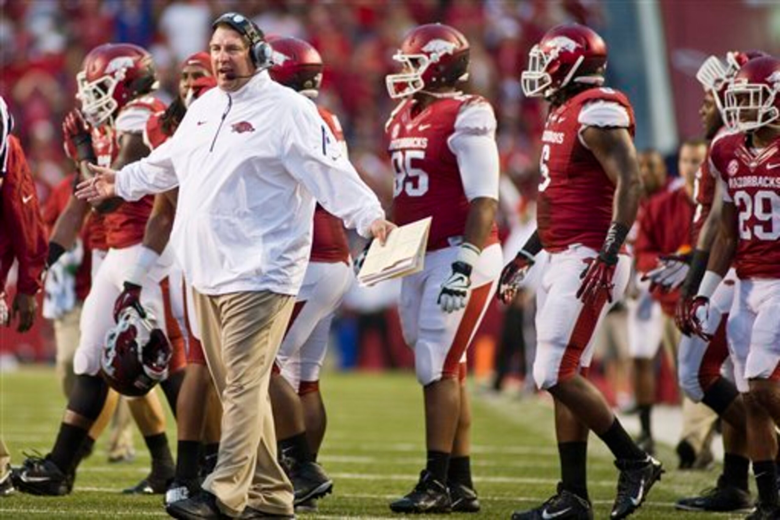 Head coach Bret Bielema