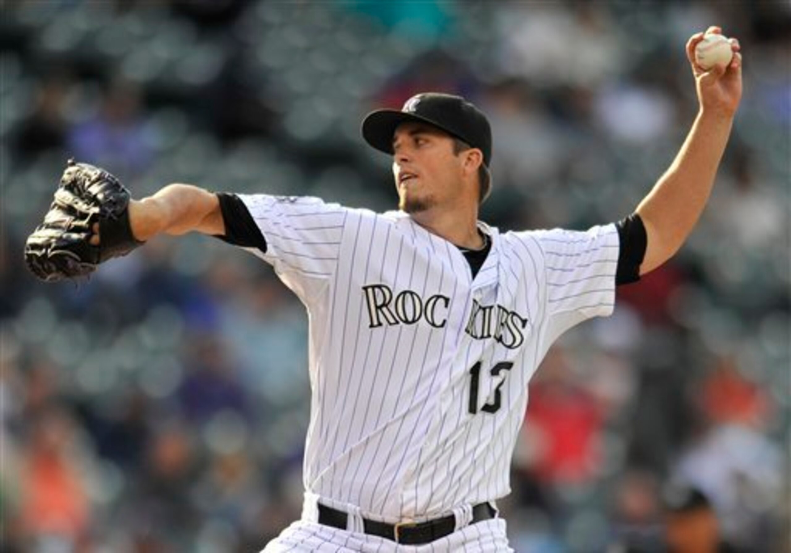 Drew Pomeranz pitched for the Colorado Rockies in 2013.