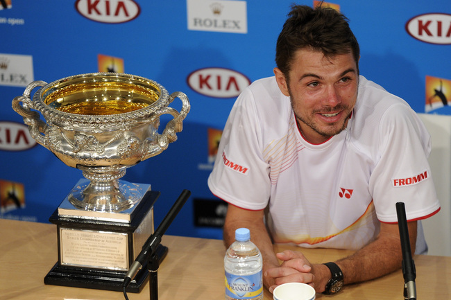 Stanislas Wawrinka enjoys his first grand slam trophy, looks for more.