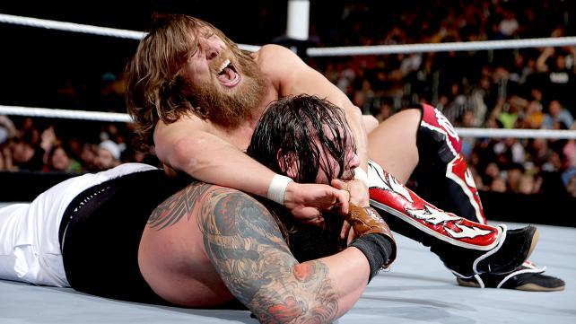 Bray Wyatt bites his way out of the Yes! lock.