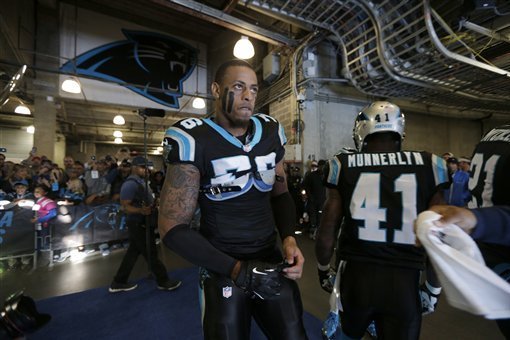 Greg Hardy (left) and Captain Munnerlyn (right) are both set to hit free agency, which begins March 11, 2014.
