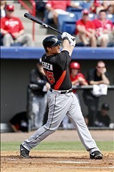 Regardless of what level of professional baseball he's in, Kyle Jensen's power travels.