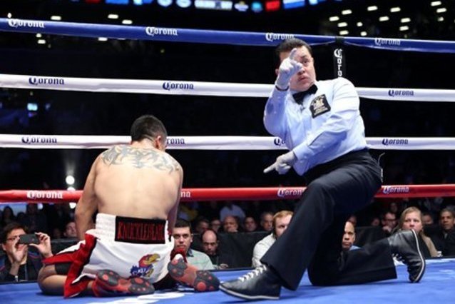 Against Luis Collazo, Ortiz went down, and he didn't try to get up.