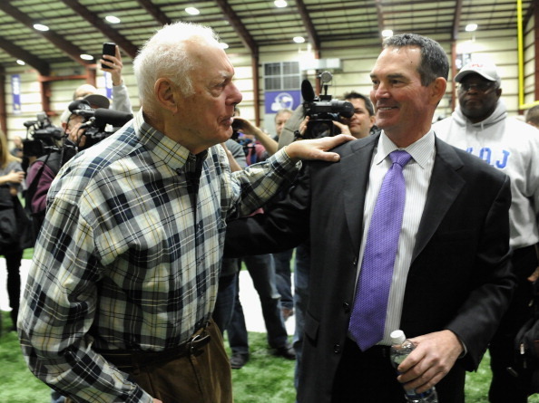New Vikings head coach Mike Zimmer just heed any advice he gets from former coaching great Bud Grant.