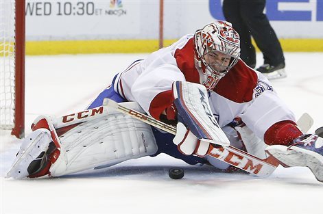 Montreal Canadiens goalie Carey Price.