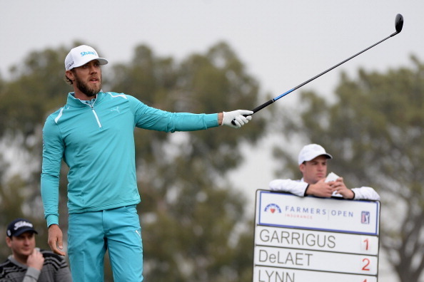 LA JOLLA, CA - JANUARY 24:  Graham DeLaet of Canada hits a shot on the second hole during the second round of the Farmers Insurance Open on Torrey Pines South on January 24, 2014 in La Jolla, California.  (Photo by Robert Laberge/Getty Images)