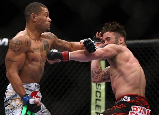 Abel Trujillo (left) and Jamie Varner battled at UFC 169.