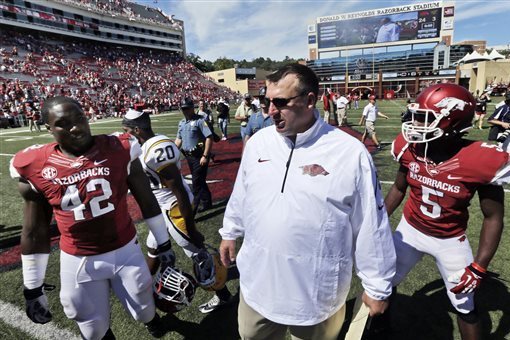 Head coach Bret Bielema