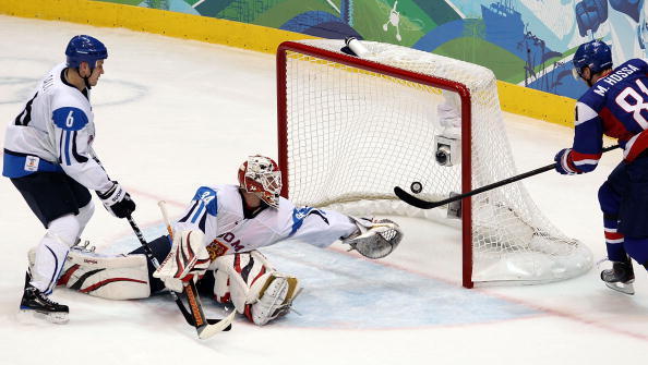 Marian Hossa doing what he does best for Slovakia.