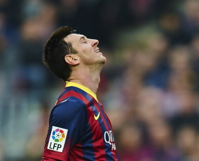 Lionel Messi is struggling for goals