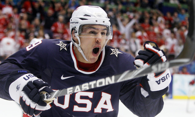 Zach Parise is captain of Team USA.