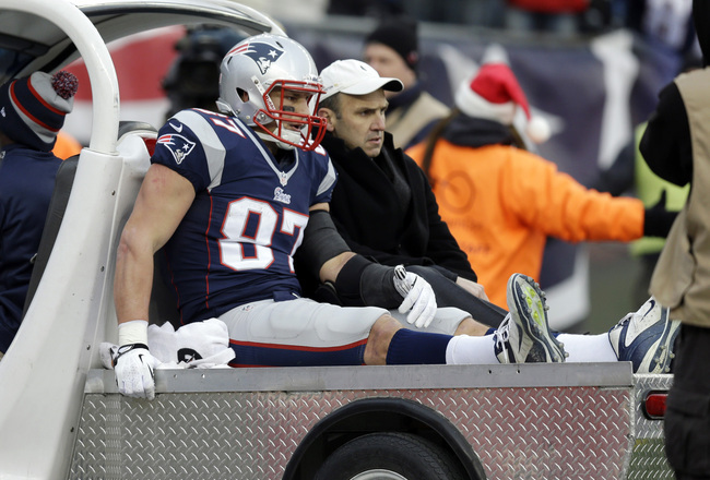 It was a painful year for Gronk and the Pats.