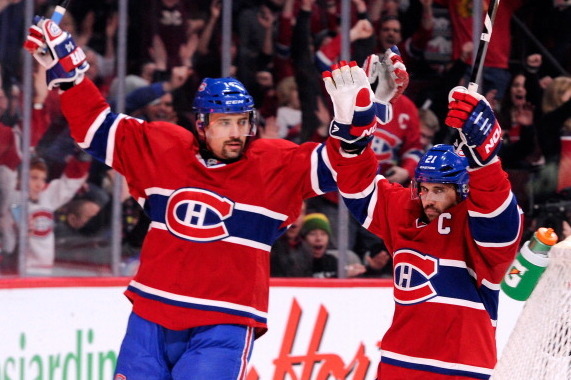 Will Brian Gionta (right) be traded out of Montreal?