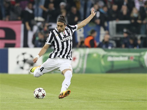 Martin Caceres is largely a substitute for Juventus.
