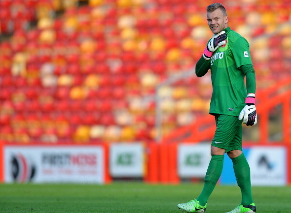 ABERDEEN, SCOTLAND - JULY 26:  Nick Marsman of FC Twente during the Pre Season Friendly match between Aberdeen and FC Twente at Pittodrie Stadium on July 26, 2013 in Aberdeen, Scotland. (Photo by Mark Runnacles/Getty Images)