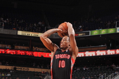 DeMar DeRozan leads the Raptors in scoring, with 22 points per game this season.
