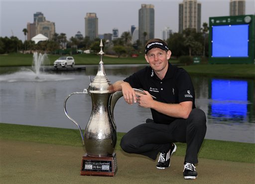 Stephen Gallacher won the Omega Dubai Desert Classic for the second consecutive year.