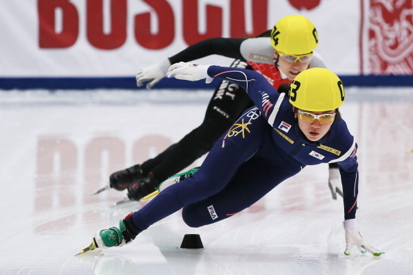Korea's Shim Suk-Hee is a powerhouse in the women's 1,000 meters.