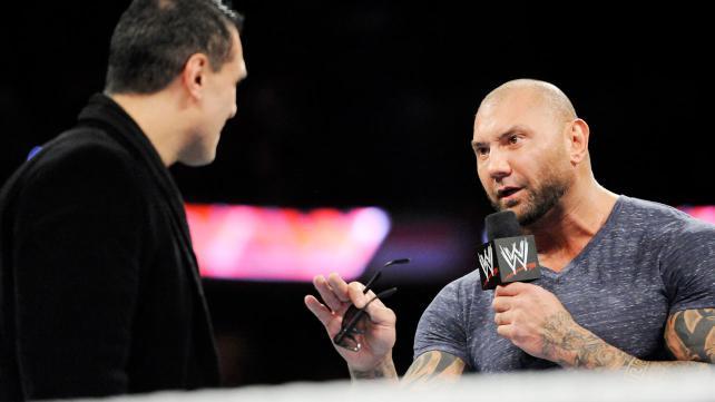 Batista and Alberto Del Rio face off.
