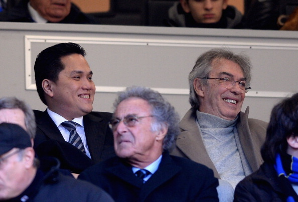 Inter fans will hope that Thohir's reign will be more stable than that of his predecessor, Massimo Moratti (right).