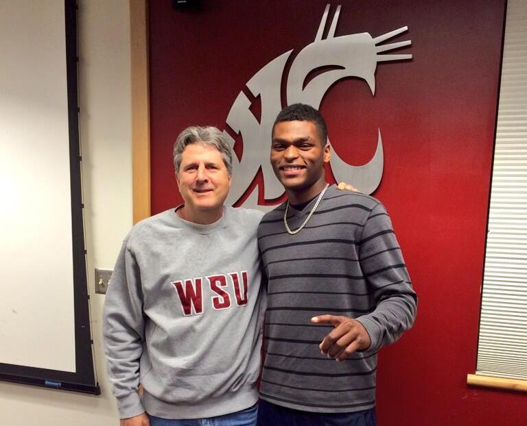 Barry Ware with Mike Leach