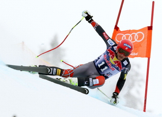 Miller tackles the legendary Hahnenkamm.