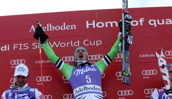 Felix Neureuther had plenty to shout about in Adelboden.