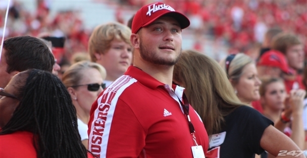 Tanner Farmer at his official visit to Nebraska