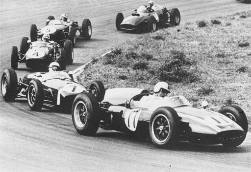 Brabham leads the 1960 Dutch Grand Prix.