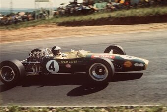 Clark at the 1968 South African Grand Prix, his final F1 race.