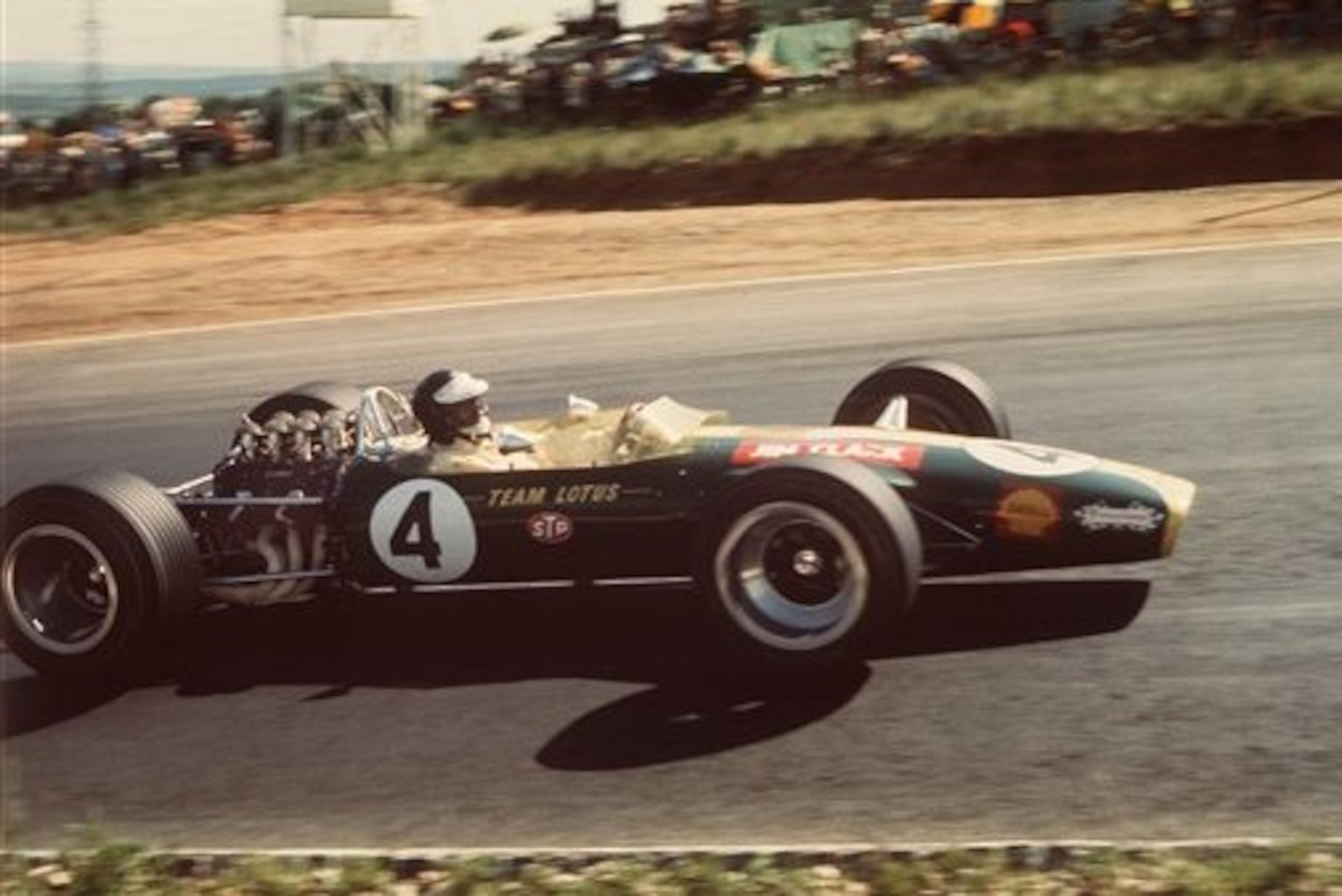 Clark at the 1968 South African Grand Prix, his final F1 race.