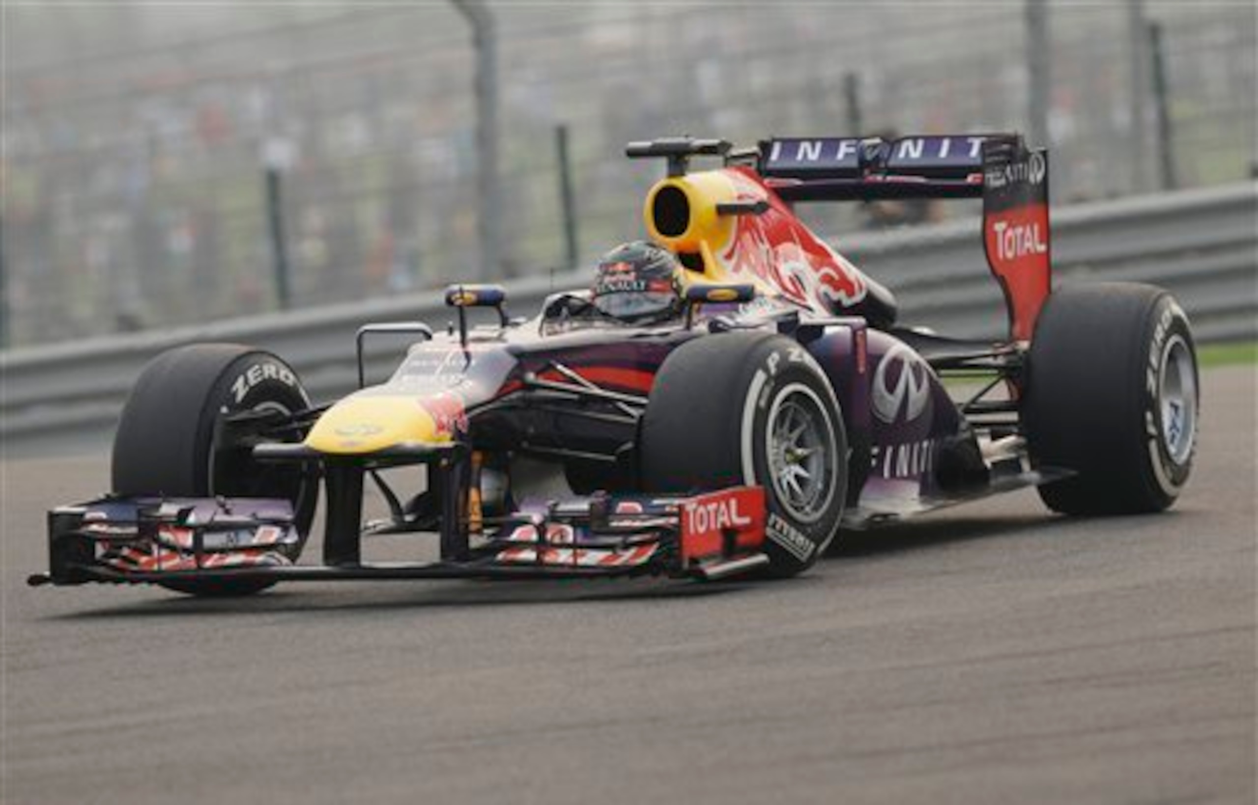 Vettel at the 2013 Indian Grand Prix.