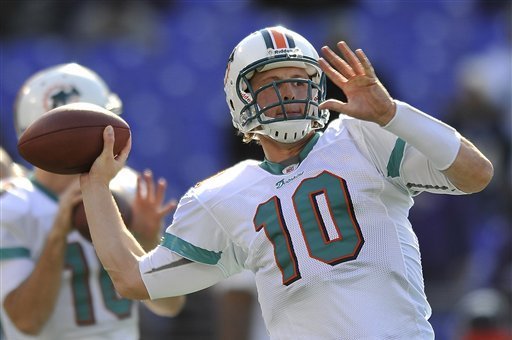 Chad Pennington was the last quarterback to lead Miami to the playoffs.
