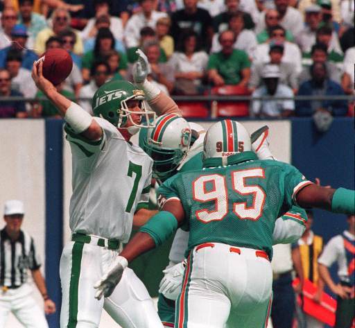 Ken O'Brien lead the Jets to a remarkable comeback win over Marino and the Dolphins