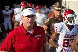 Stoops (left) has got to like what he sees in the 2014 class.