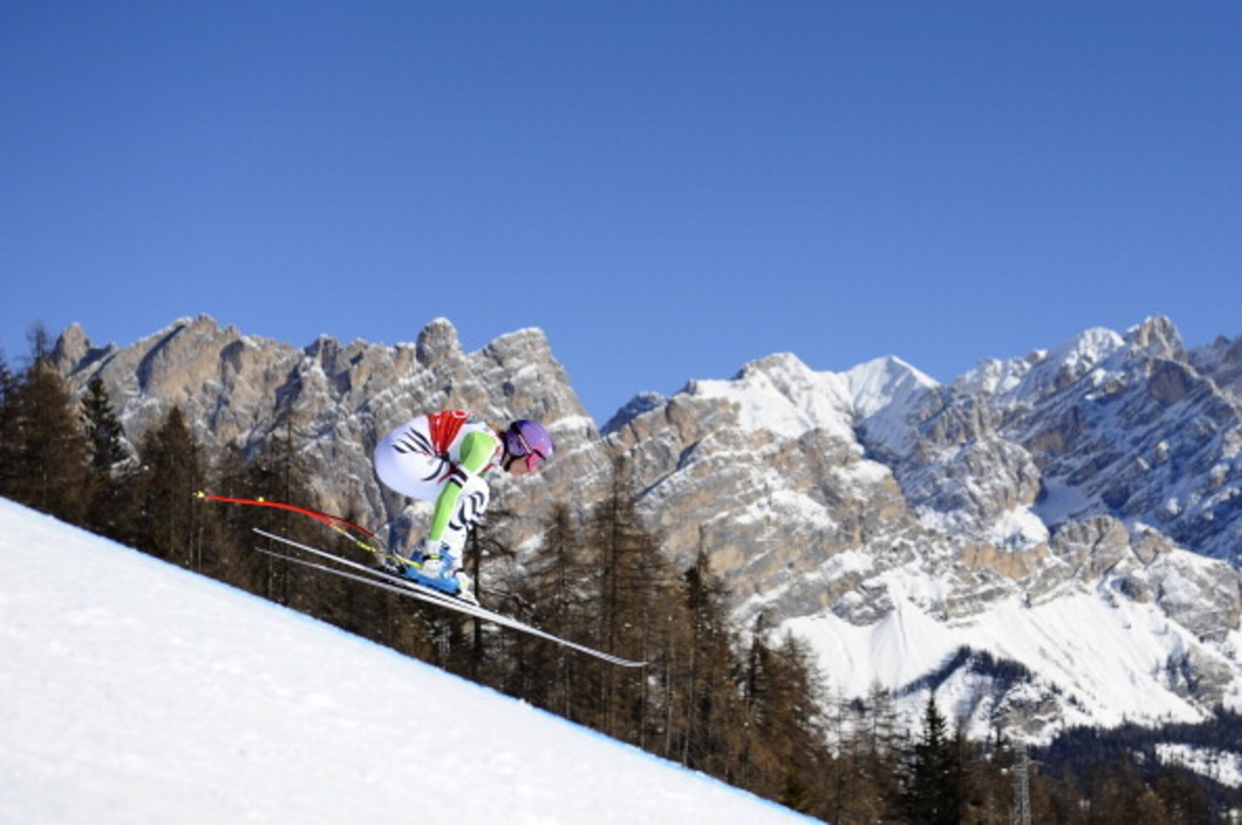 Germany's Maria Hoefl-Riesch won't be beat. Germany's Maria Hoefl-Riesch won't be beat.